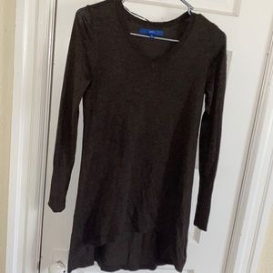 Lightweight brown tunic sweater